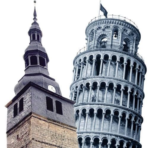 Der schiefste höchste Kirchturm der Welt Der schiefste höchste Kirchturm der Welt